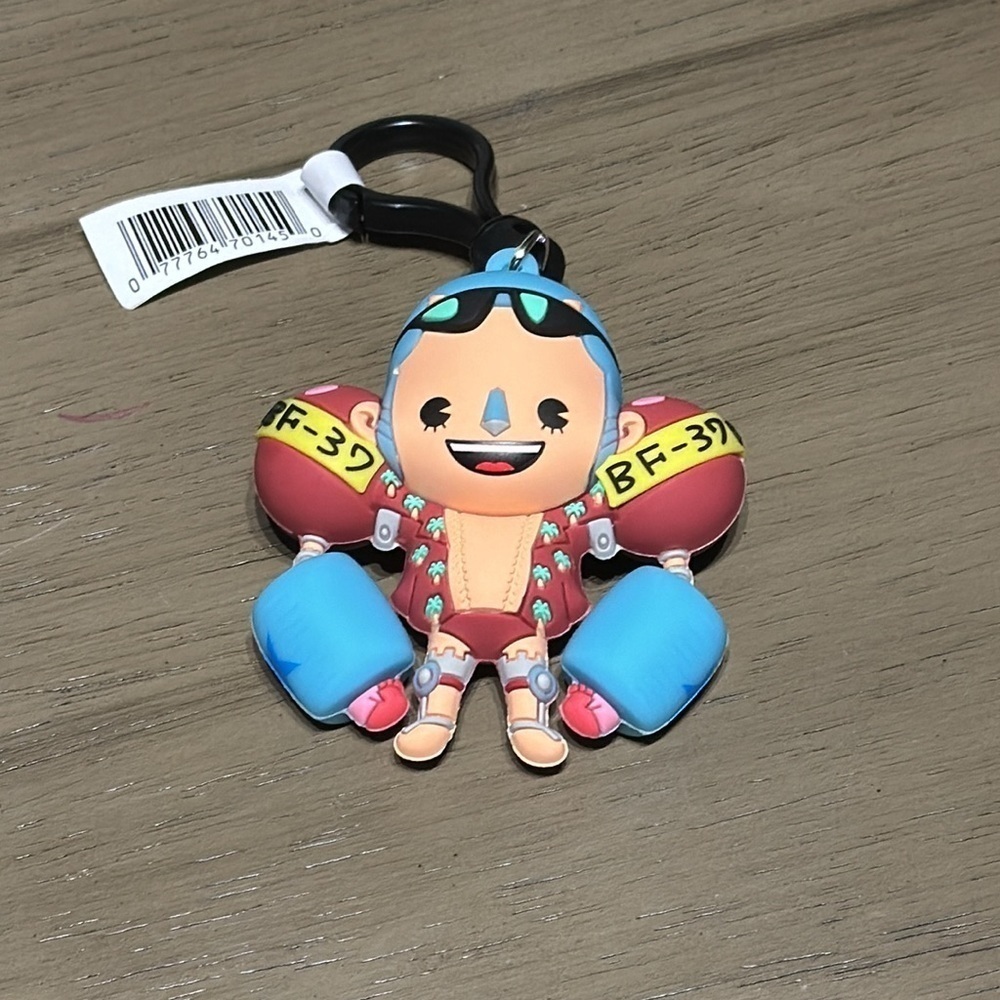 NWT One Piece Action Figure Set of 2 Keychains Tony Tony Chopper & Franky OS - Picture 5 of 6